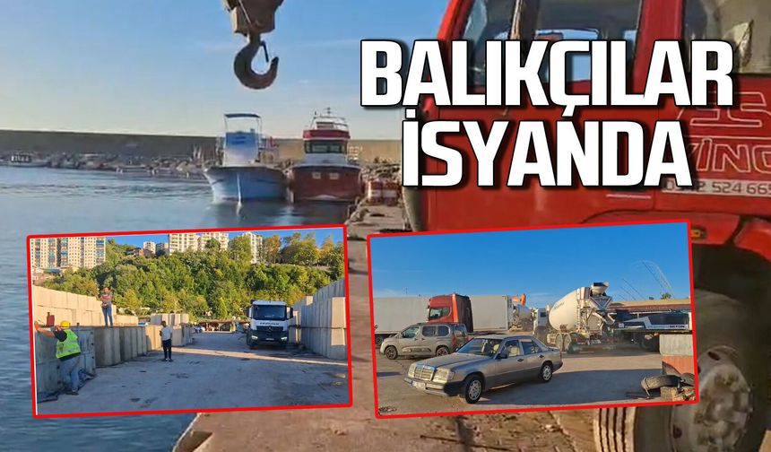 Kozlu’da liman çalışması balıkçıların avlanma sezonunu baltaladı