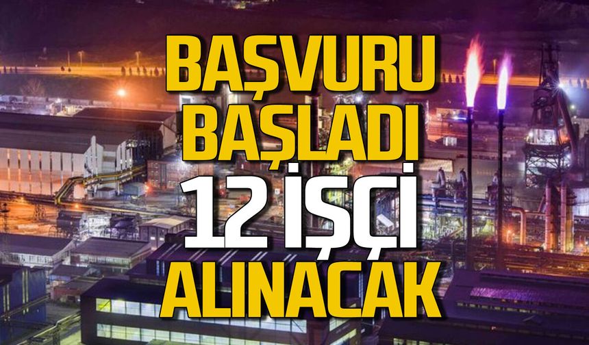 İŞKUR üzerinden 12 işçi alınacak: 15 Eylül son gün