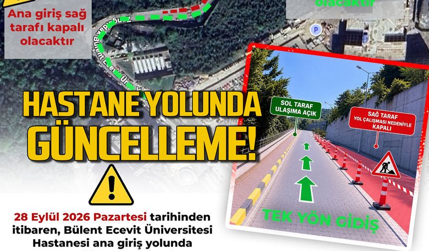 Hastane yolunda güncelleme yapıldı: Dikkat edin mağdur kalmayın