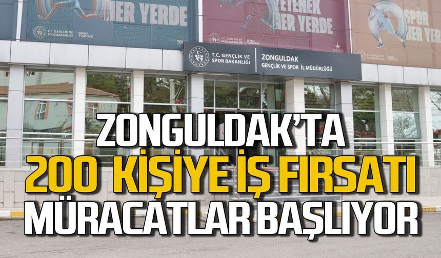 Zonguldak’ta 200 işsize iş fırsatı: Başvurular 26 Eylül’de başlıyor