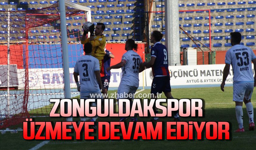 Zonguldakspor üzmeye devam ediyor