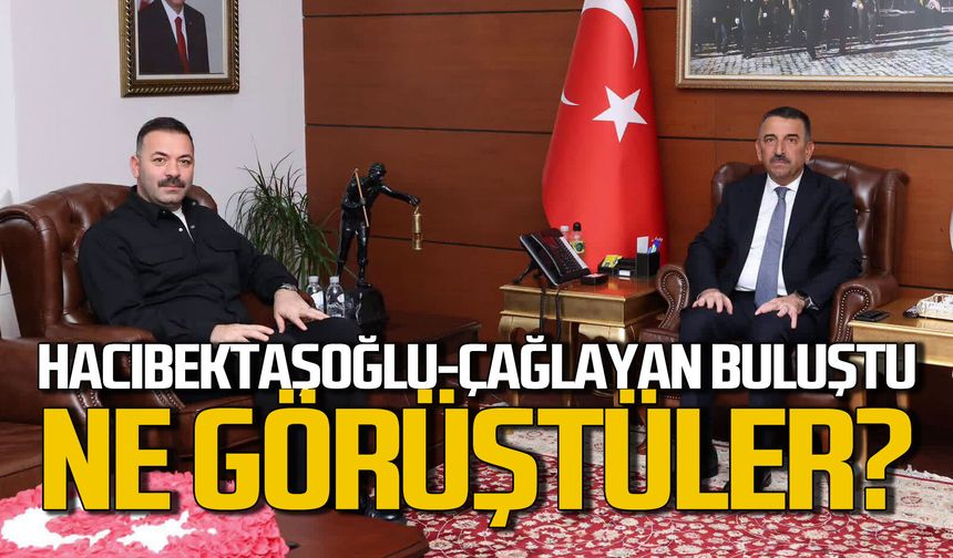 Vali Osman Hacıbektaşoğlu Mustafa Çağlayan’ı makamında kabul etti