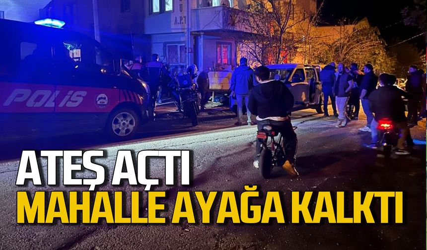 Havaya ateş açan şahıs mahalleyi ayağa kaldırdı
