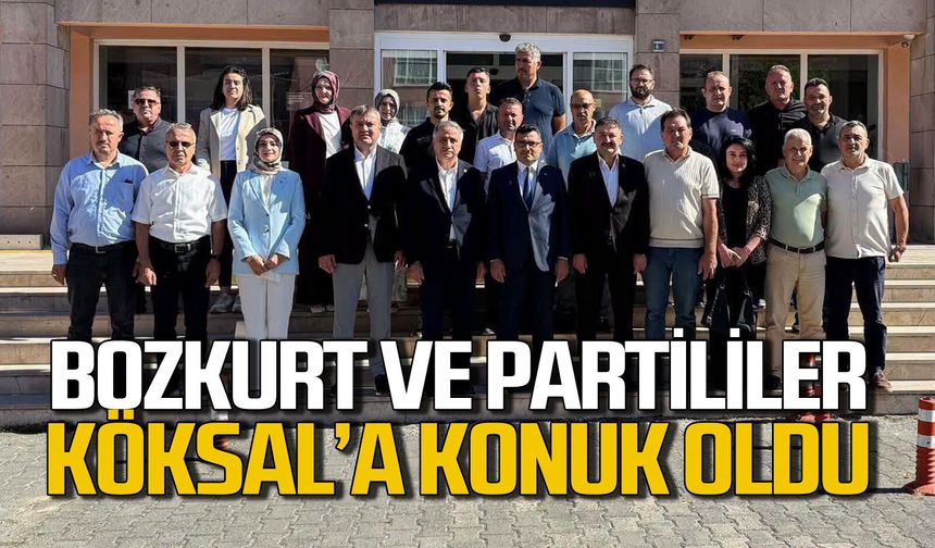 Saffet Bozkurt ve partililer Selçuk Köksal'a konuk oldu