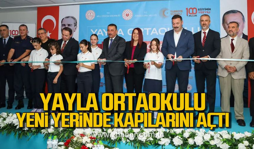 Yayla Ortaokulu’nda Çifte Heyecan! Hem Yeni Bina Açıldı Hem Ders Zili Çaldı