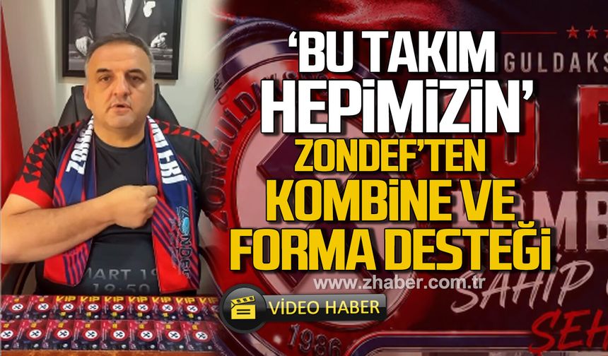 ZONDEF’ten Zonguldakspor’a kombine ve forma desteği