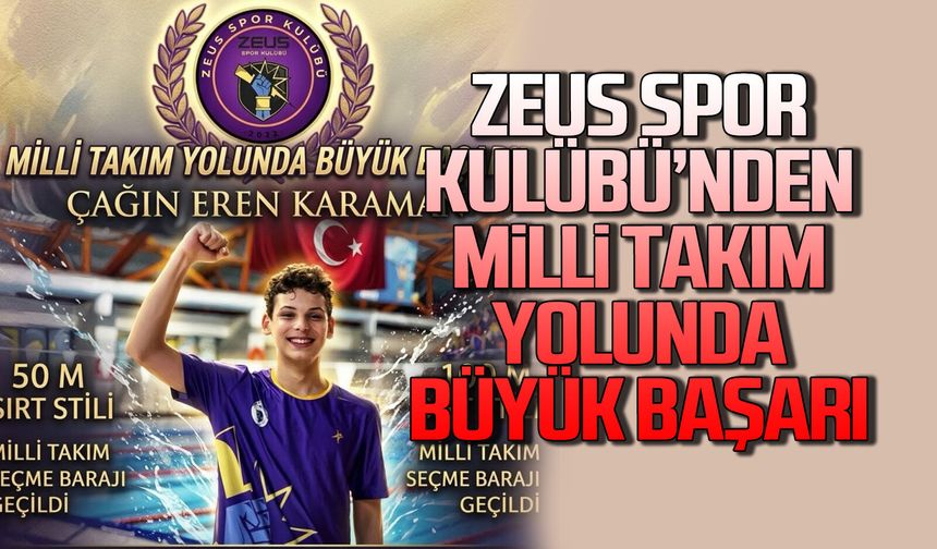 Zeus spor kulübü'nden Milli Takım yolunda büyük başarı