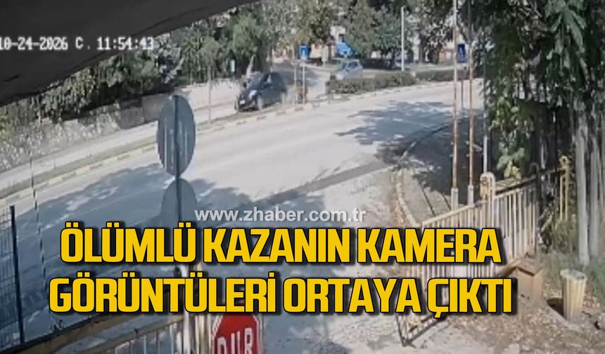 Ölümlü kazanın kamera görüntüleri ortaya çıktı