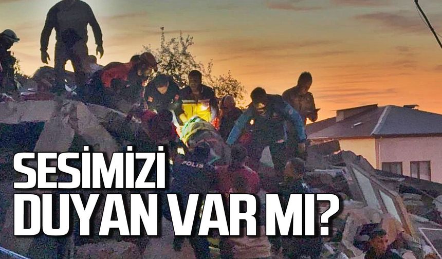 Çöken binada arama çalışmaları devam ediyor: Sesimizi duyan var mı?