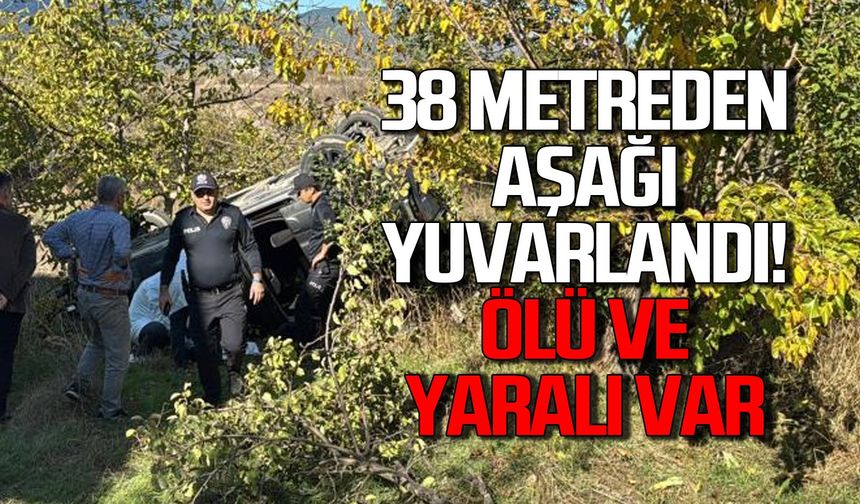 38 metreden yuvarlandı... Ölü ve yaralı var