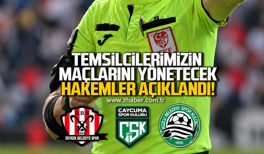 Temsilcilerimizin maçlarını yönetecek hakemler açıklandı!