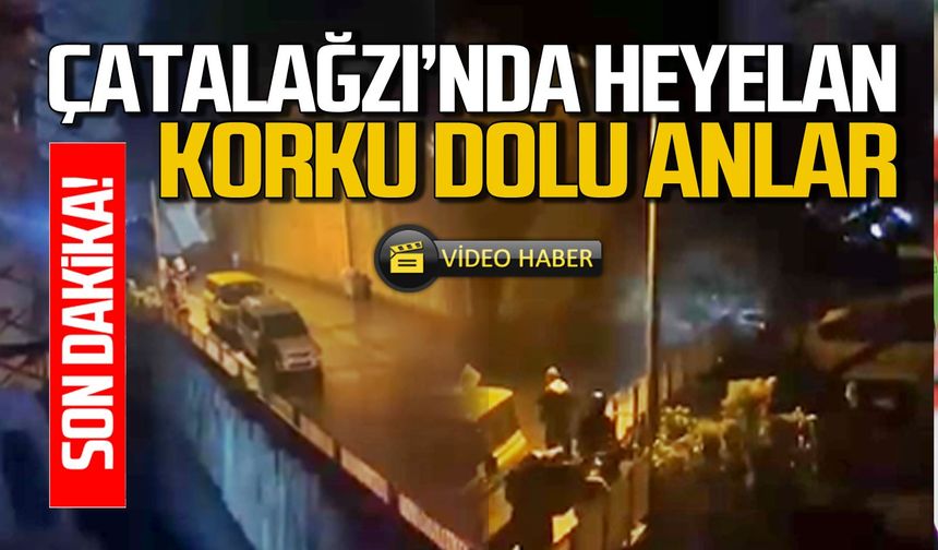 Çatalağzı’nda heyelan: Korku dolu anlar!
