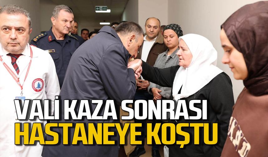 Vali kaza sonrası hastaneye koştu: Yaralıların durumu hakkında bilgilerini aldı