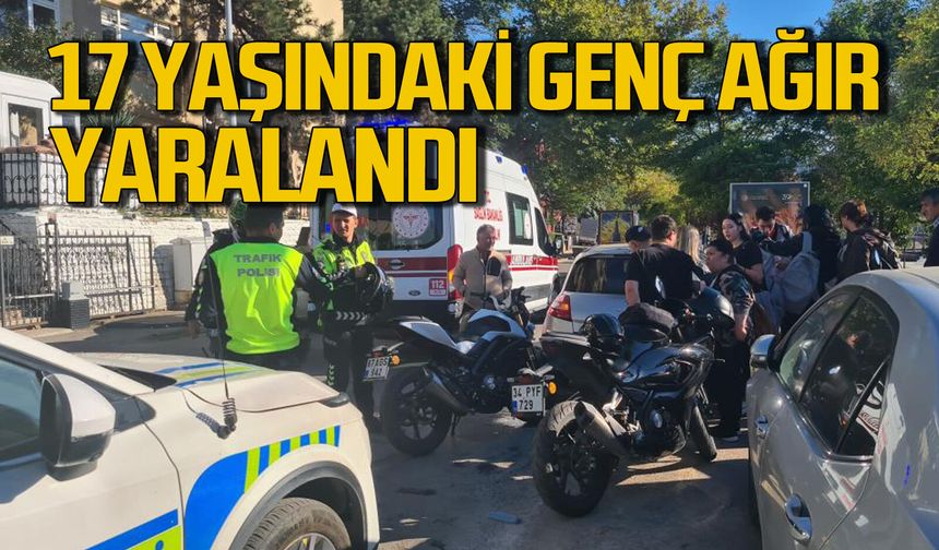 Zonguldak'ta motosiklet kazası: 17 yaşındaki sürücü ağır yaralandı