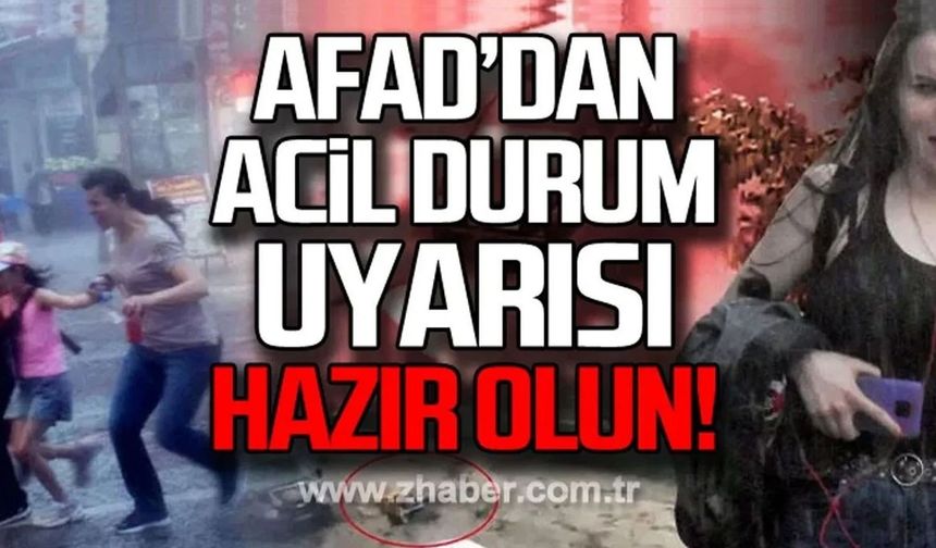 Uyarılar peş peşe geliyor. AFAD Zonguldak'ı uyardı