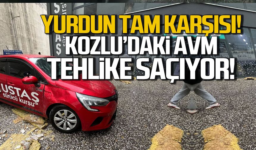 Kozlu'da atıl kalan AVM tehlike saçıyor