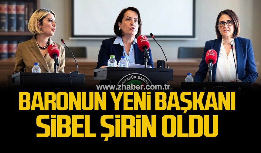 Karabük Barosunun yeni başkanı Sibel Şirin oldu: Tarihte ilk kez 3 kadın aday yarıştı