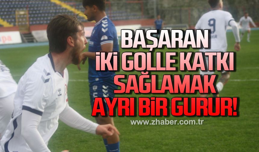 Başaran: Attığım iki golle takımıma katkı sağlamak benim için ayrı bir gurur!