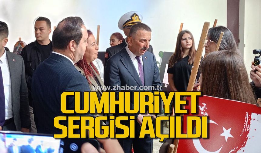Zonguldak'ta Cumhuriyet sergisi açıldı