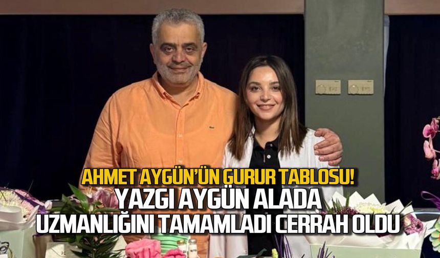 Uzmanlığını tamamladı, cerrah oldu! Ahmet Aygün’ün gurur tablosu