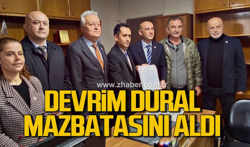 Devrim Dural mazbatasını aldı