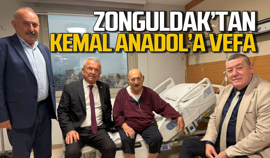 Zonguldaklı belediye başkanlarından Kemal Anadol’a büyük vefa