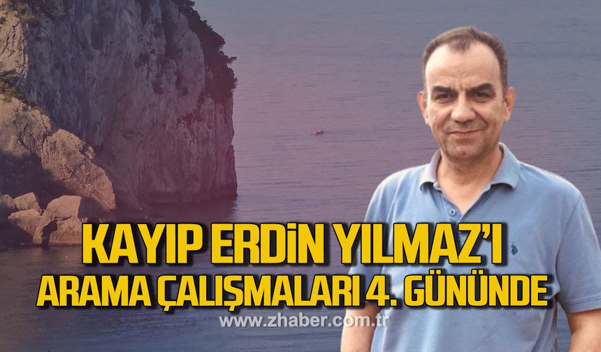 Balık tutmak için geldiği kayalıklarda kaybolan kişiyi arama çalışmaları 4. gününde