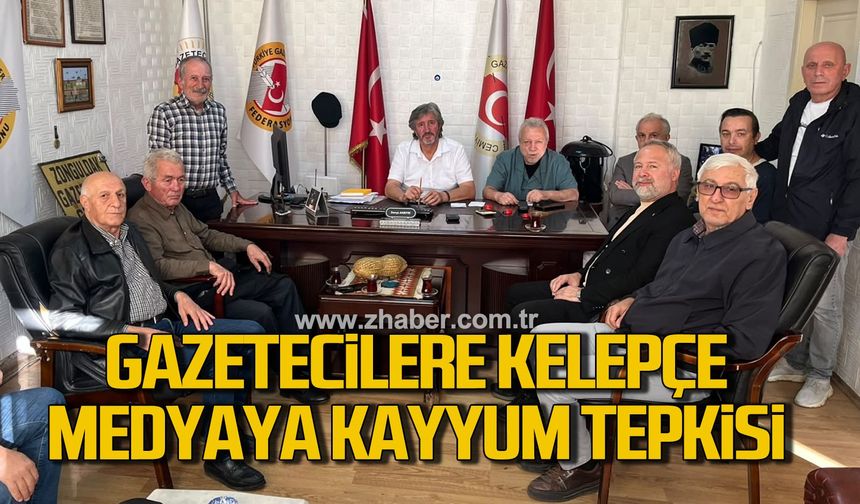 Zonguldak'ta gazetecilere destek için meydana çıkıyorlar!