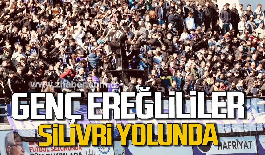 Genç Ereğlililer Taraftar Grubu Silivri yolunda.