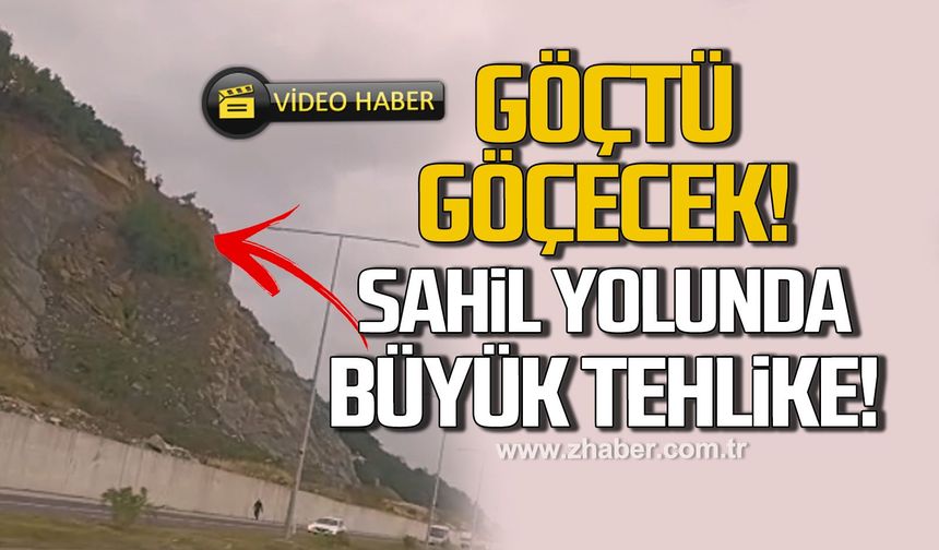 Kilimli sahil yolunda büyük tehlike