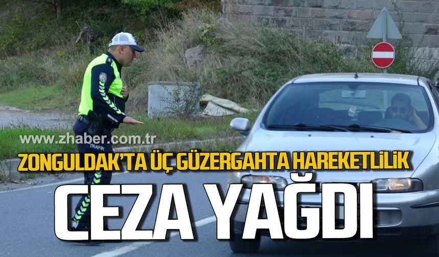 Zonguldak’ta sıkı denetim. Sürücülere ceza yağdı.
