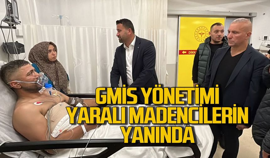 GMİS yönetimi yaralı madencilerin yanında
