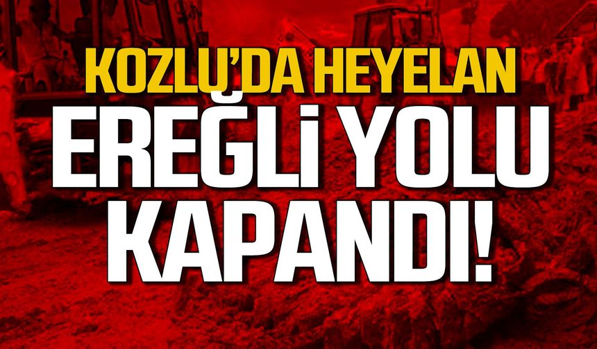 Kozlu-Ereğli Yolu Heyelan Nedeniyle Ulaşıma Kapatıldı!