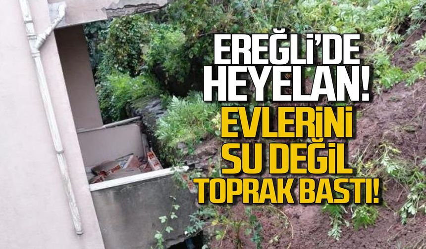 Ereğli'de heyelan...