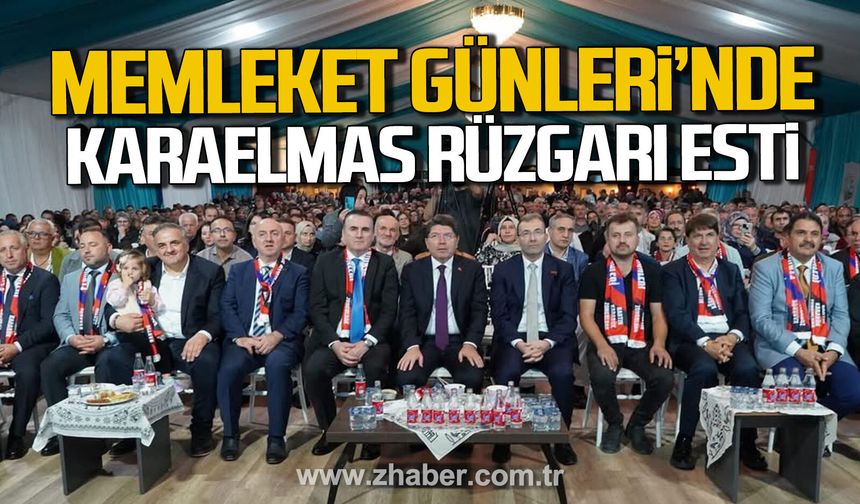 Zonguldak, Bartın ve Karabük Gecesi insan seline dönüştü.