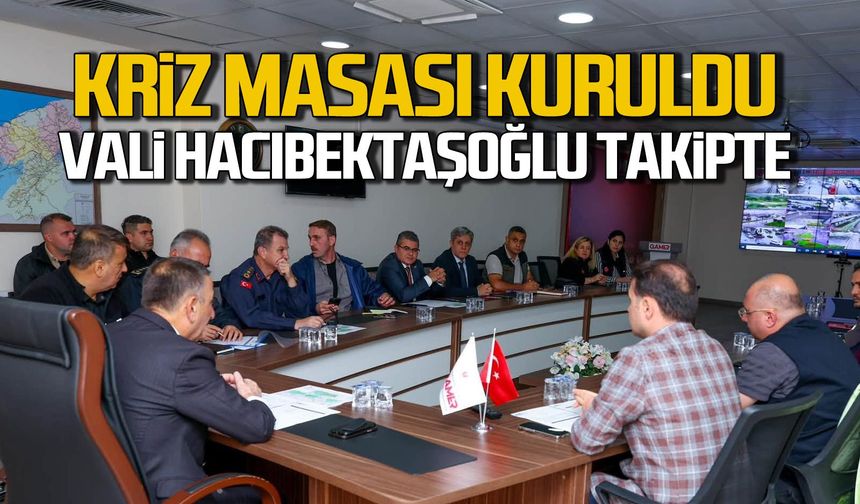Kriz masası kuruldu: Vali Hacıbektaşoğlu takipte