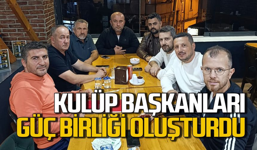 Kulüp başkanları güç birliği oluşturdu: Alaplı'da bir araya geldiler ne görüştüler?