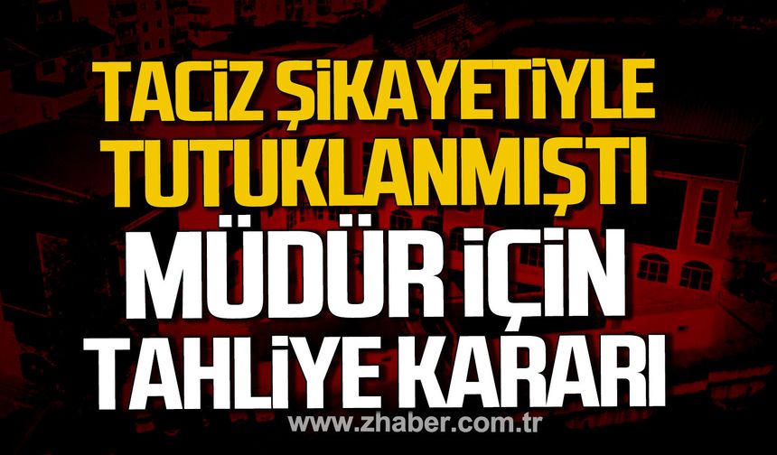 Kdz. Ereğli'de taciz şikayetiyle tutuklanan Zabıta Müdürü için tahliye kararı.