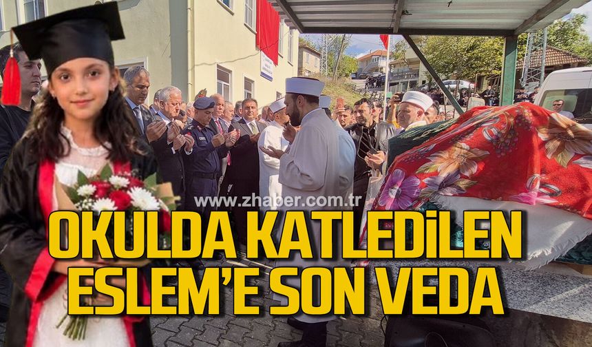 Okulda bıçaklı saldırıda hayatını kaybeden Eslem Sare, Bartın'da toprağa verildi