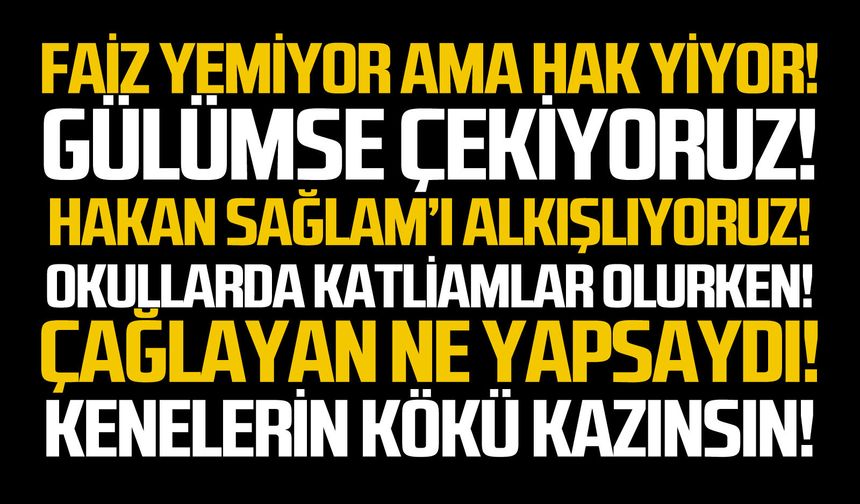 Faiz yemiyor ama hak yiyor!