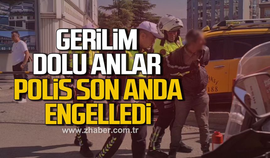 Karabük’te gerilim dolu anlar! Polis son anda engelledi
