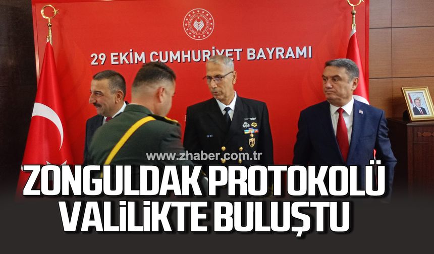 Zonguldak protokolü Valilikte buluştu