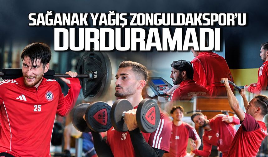Sağanak yağış Zonguldakspor'u durduramadı