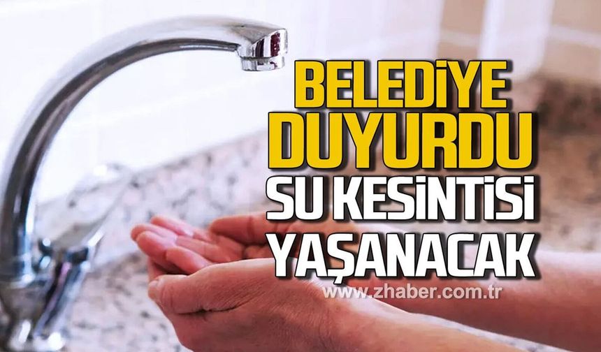 Kilimli’de su kesintisi! 2 mahalle susuz kalacak