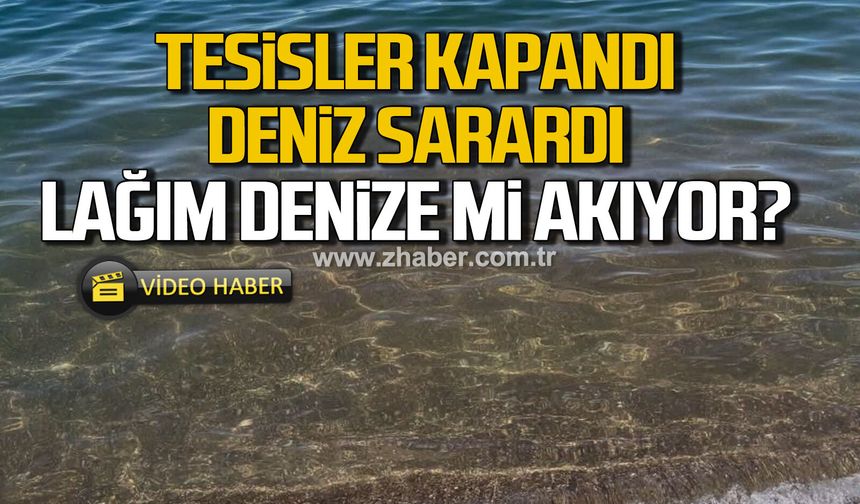 Tesisler kapandı, Kapuz’da deniz sarıya büründü!