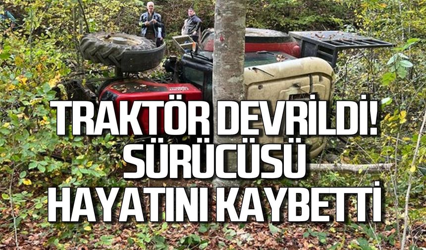 Traktör devrildi... Sürücüsü hayatını kaybetti