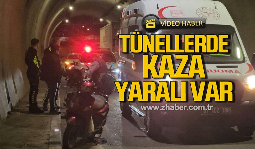 Kilimli tüneli’nde motosiklet kazası: Sürücü hastaneye kaldırıldı