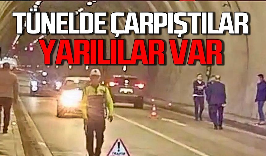 Tünelde bir kaza daha: Yaralılar hastaneye kaldırıldı