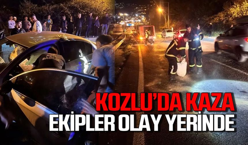 Kozlu'da kaza: Yarılalar var ekipler olay yerinde