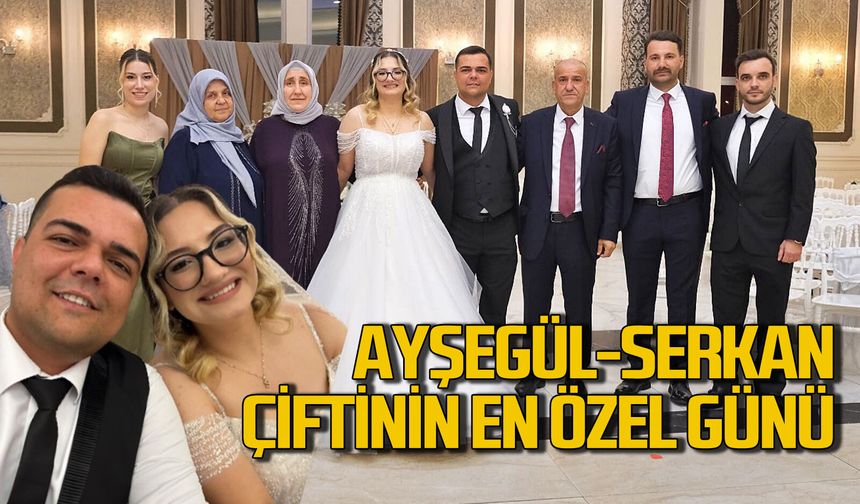 Ayşegül-Serkan çiftinin en özel en mutlu günü